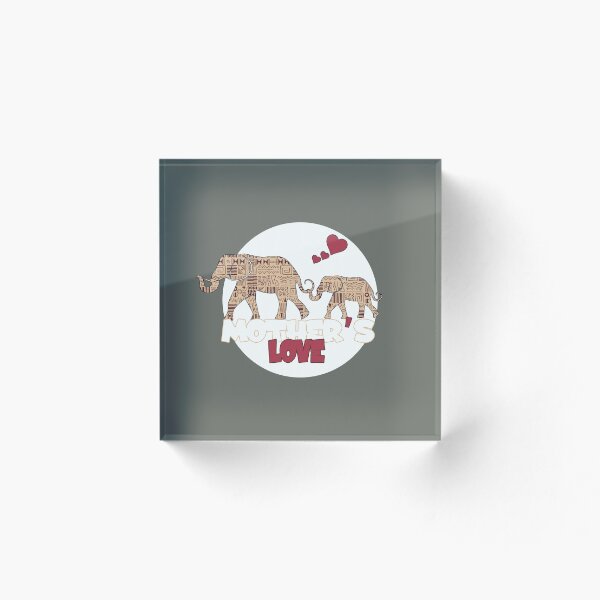 Item preview, Mother's Love elephants cute doodle design designed and sold by Vuvuzella.