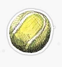 Tennisball-Muster - Rosa Sticker