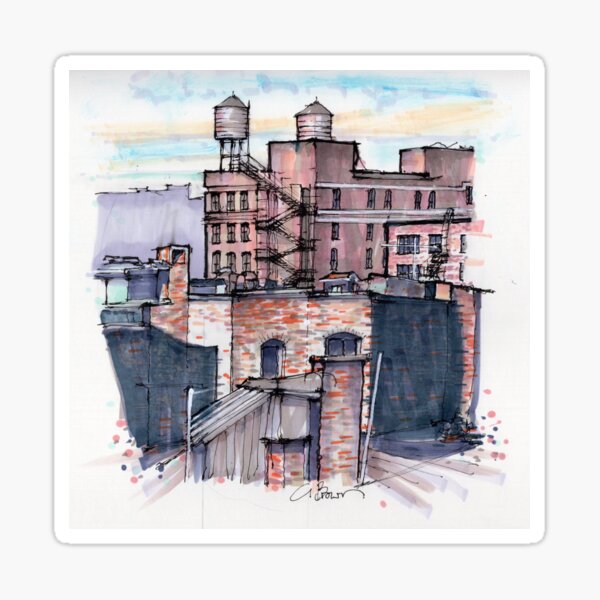 Item preview, Manhatten Roofscape designed and sold by Gregg Brown.