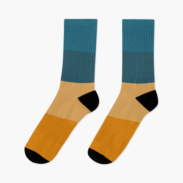 Item preview, Blue to Orange Minimalist Color Block Stripes Pattern designed and sold by kierkegaard.