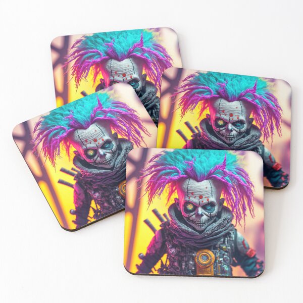 Artikelvorschau, Clown Clowns-Miniatur-Cyberpunk-Clown entworfen und verkauft von letsgetinspired.