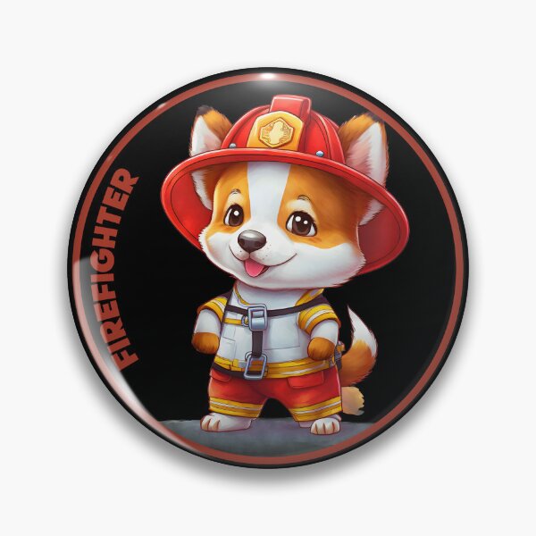 Item preview, Firefighter, sweet corgi designed and sold by HarriPaloma.