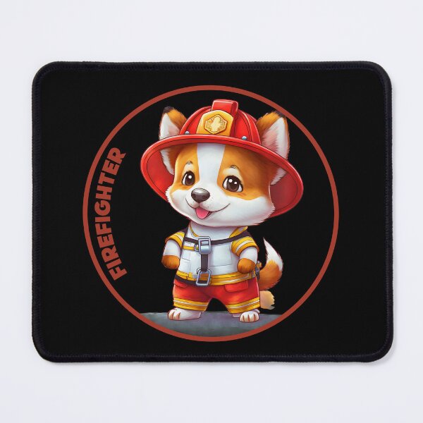 Item preview, Firefighter, sweet corgi designed and sold by HarriPaloma.