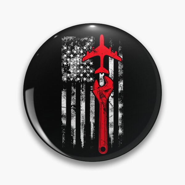 Item preview, Airplane Mechanic - Aircraft Engineer USA Flag Airport Maintenance designed and sold by Ikaroots.