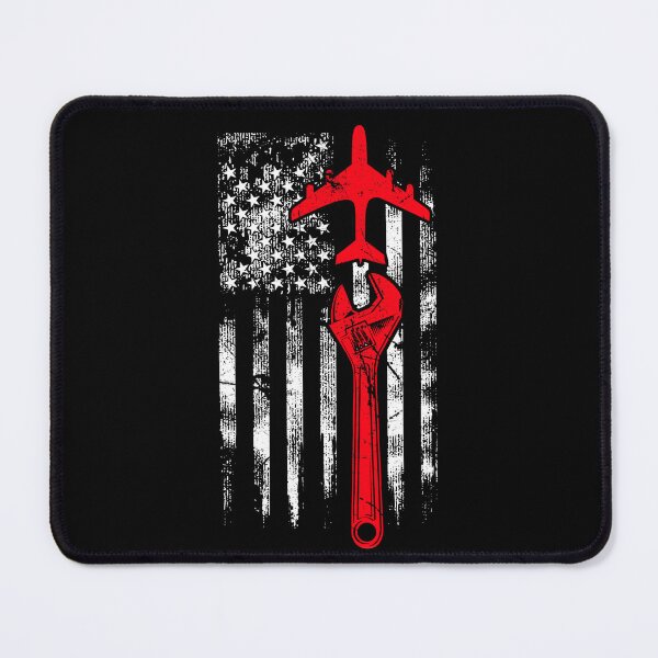 Item preview, Airplane Mechanic - Aircraft Engineer USA Flag Airport Maintenance designed and sold by Ikaroots.