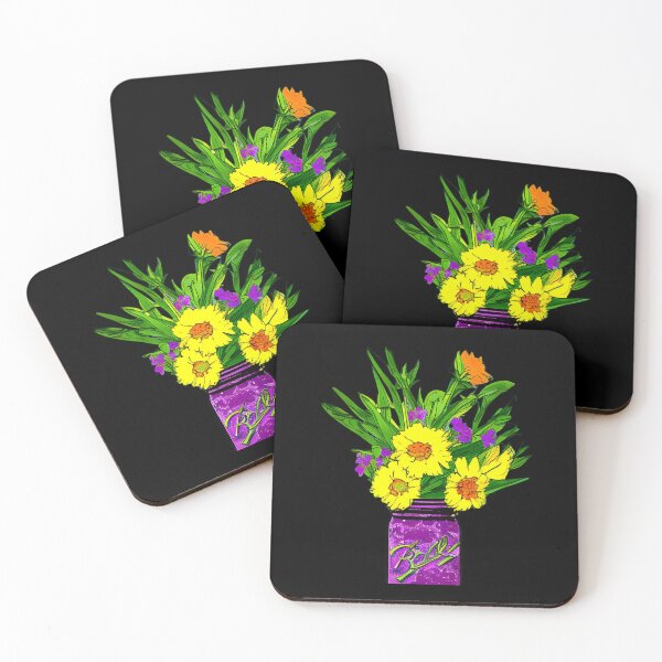 Item preview, Flowers in Mason Jar artwork designed and sold by gramizzia.
