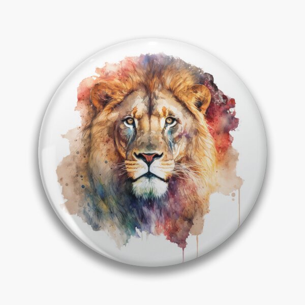 Item preview, Fangs the Lion  - Watercolor Animal Series designed and sold by Bolg3r.