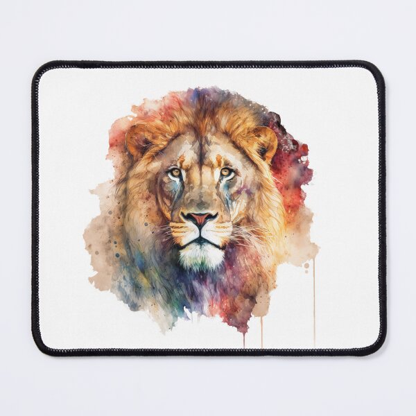 Item preview, Fangs the Lion - Watercolor Animal Series designed and sold by Bolg3r.