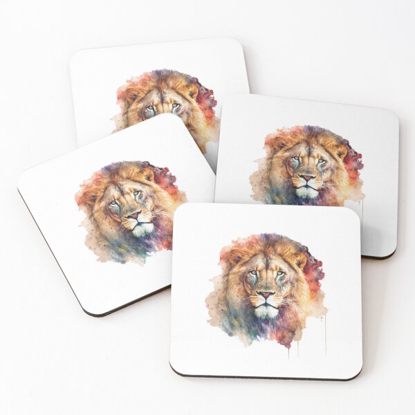 Item preview, Fangs the Lion  - Watercolor Animal Series designed and sold by Bolg3r.