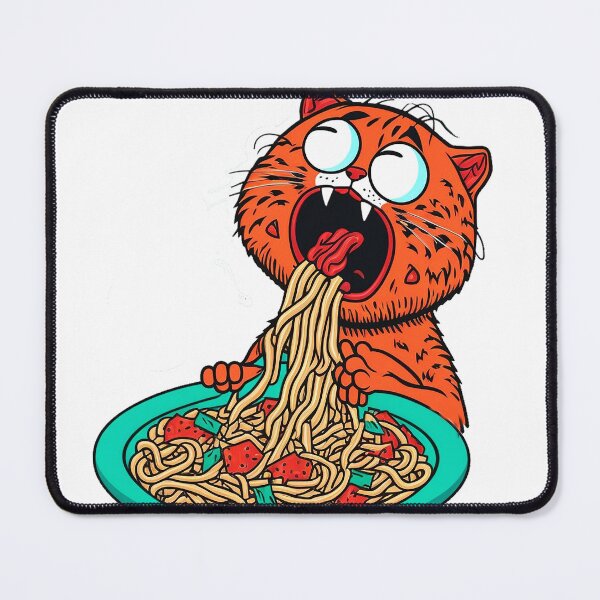 Item preview, Cat eating spaghetti meme designed and sold by ramith-concept.