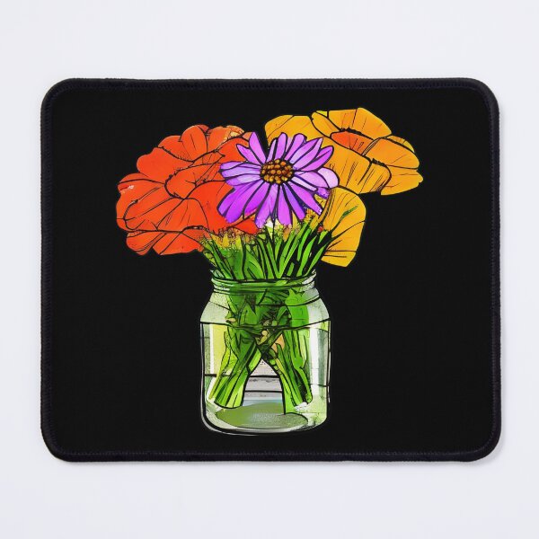 Item preview, Flowers in Mason Jar artwork designed and sold by gramizzia.