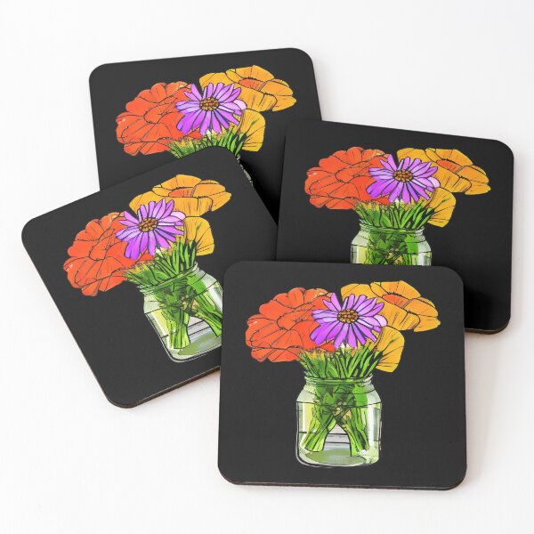Item preview, Flowers in Mason Jar artwork designed and sold by gramizzia.