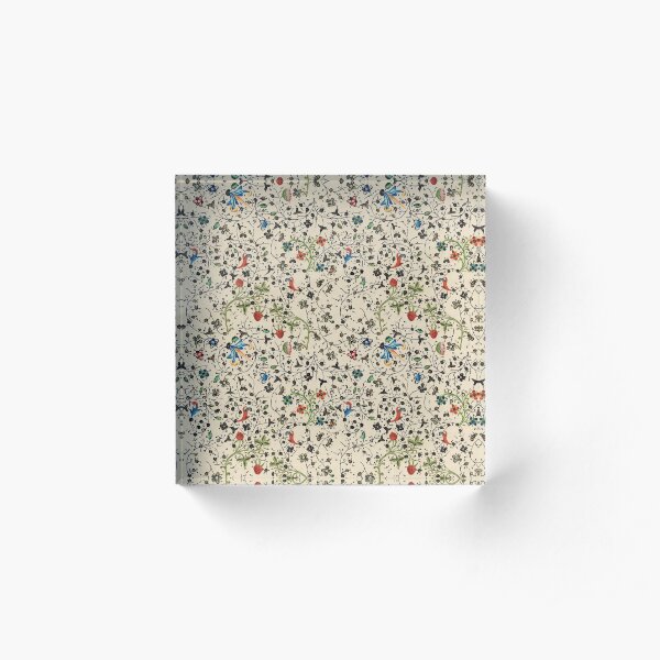 Medieval floral pattern – State Library Victoria Acrylic Block