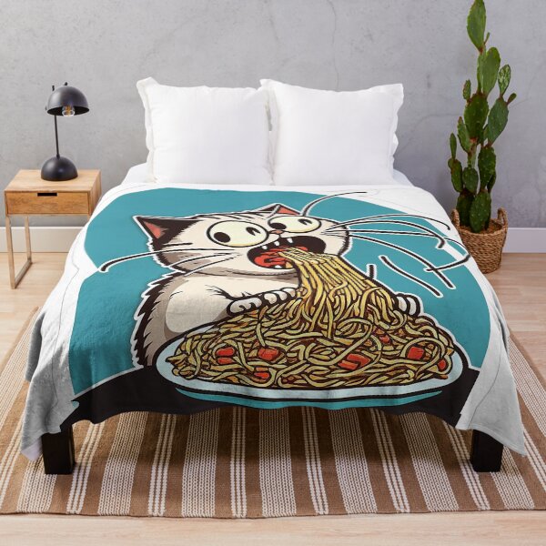Item preview, Cat eating spaghetti meme designed and sold by ramith-concept.