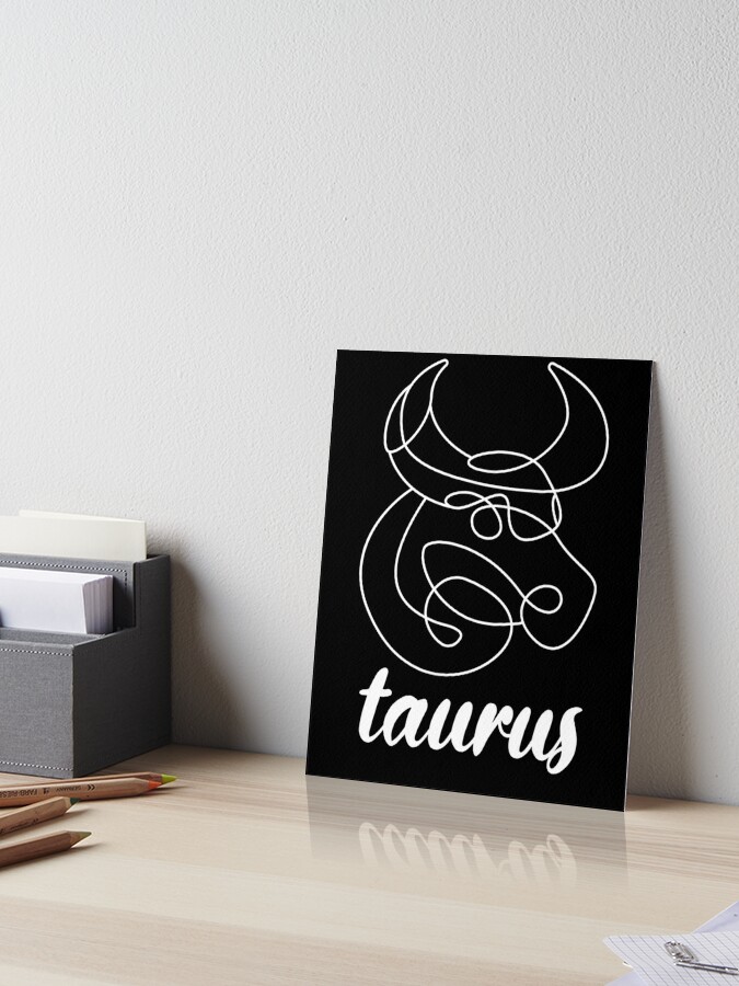 Taurus zodiac sign birthday birth date astrology horoscope universe stars Art Board Print