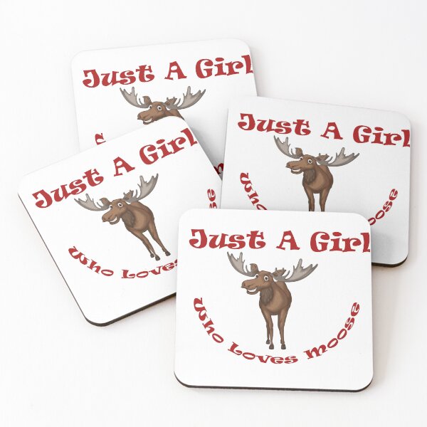 Item preview, Just a girl who loves moose designed and sold by flydye.