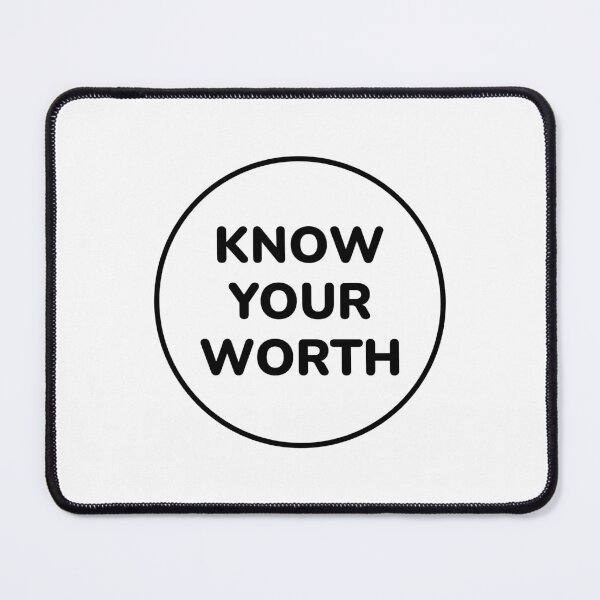 Item preview, Self esteem positive affirmations - Know your worth designed and sold by Inspirationmotivation.
