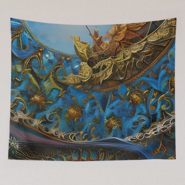 Item preview, Surrealist painting like digital art of the the principalities of the skies designed and sold by Ataraxia  Apparel.