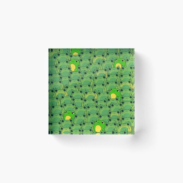 Item preview, A hopping good time with a bunch of frogs designed and sold by Patternaart.