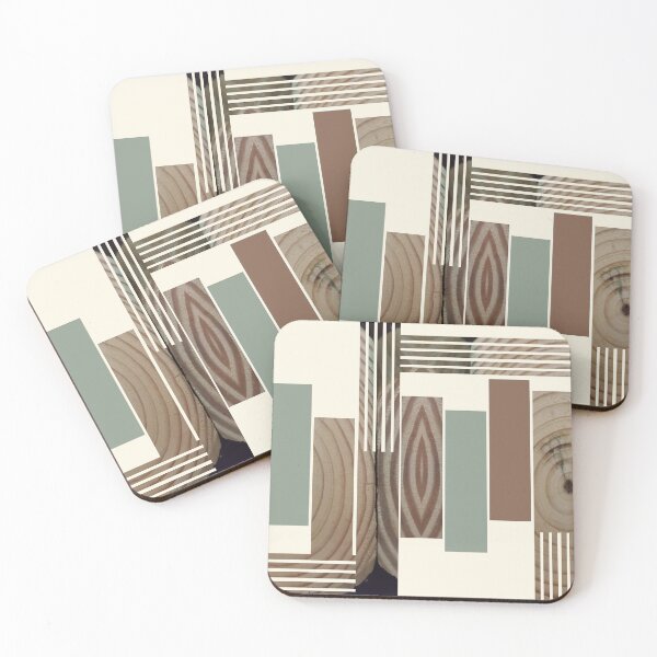 Item preview, Wood Patterns in geometric shapes designed and sold by ffein.
