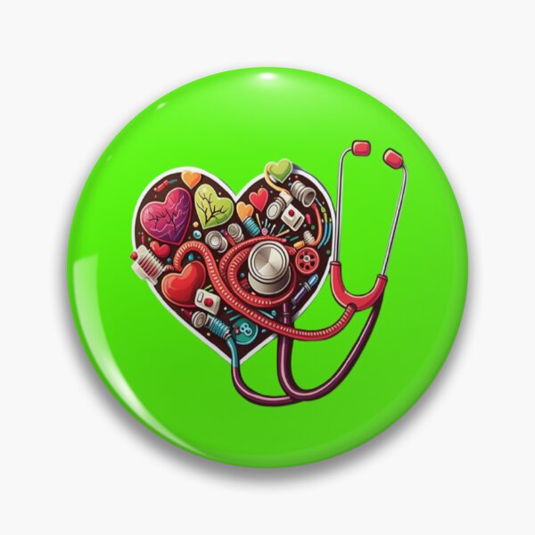 Item preview, Girls Women Nurses Valentine Hearts Stethoscope designed and sold by laurateamart.