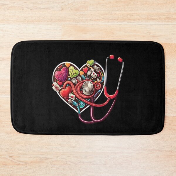 Item preview, Girls Women Nurses Valentine Hearts Stethoscope designed and sold by laurateamart.