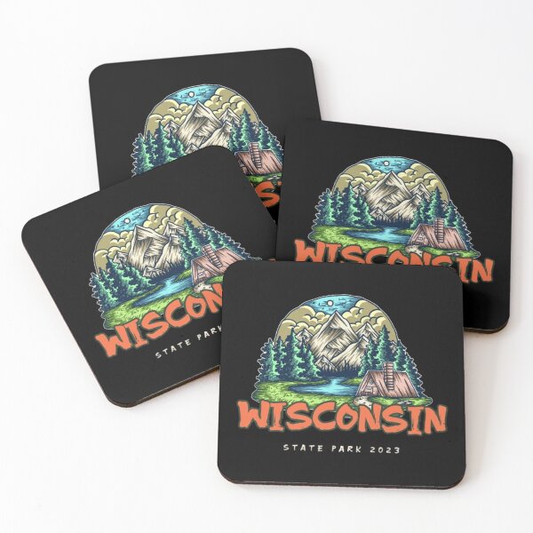 Item preview, Wisconsin state parks stickers designed and sold by Rodayna Elnaggar.