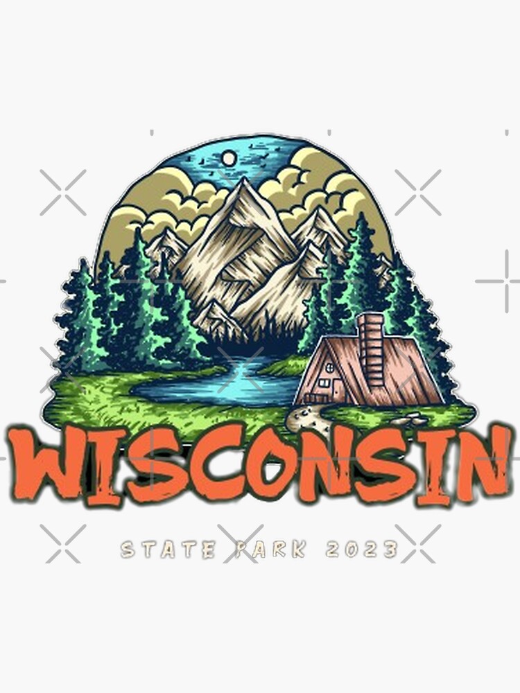 "Wisconsin state parks stickers" Sticker for Sale by Anneanddiana1