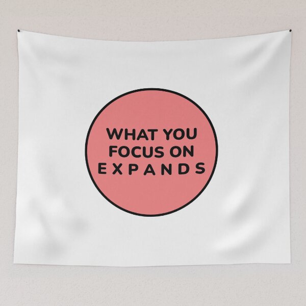 Item preview, Zen Motivation quotes - WHAT YOU FOCUS ON EXPANDS  designed and sold by Inspirationmotivation.