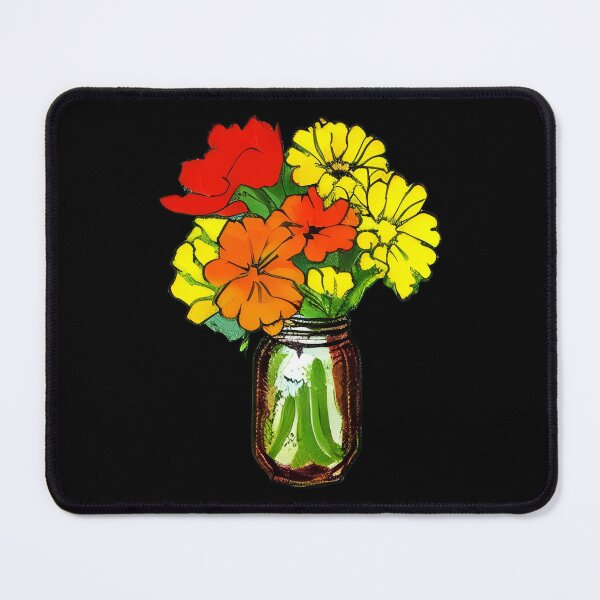 Item preview, Flowers in Mason Jar artwork designed and sold by gramizzia.