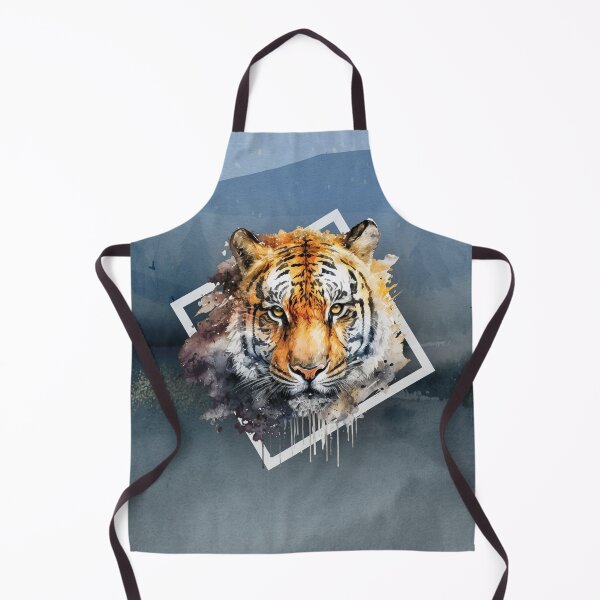 Item preview, Felix the Tiger with background - Watercolor Animal Series designed and sold by Bolg3r.