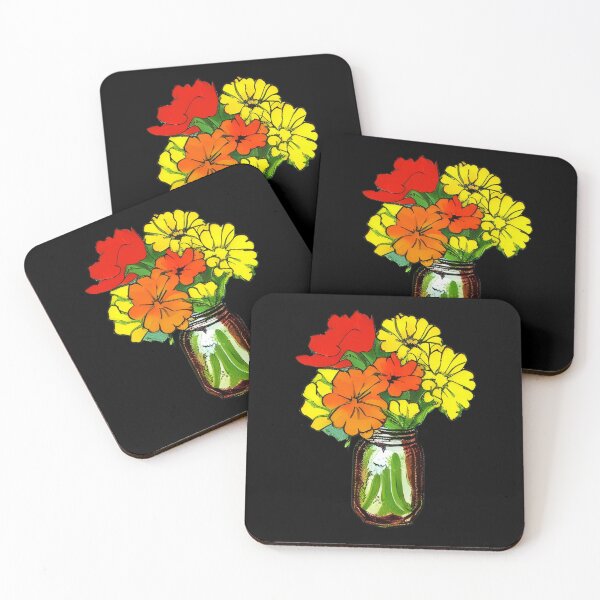 Item preview, Flowers in Mason Jar artwork designed and sold by gramizzia.