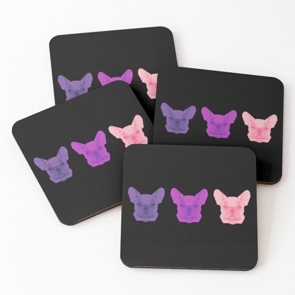 Item preview, French Bulldog Geometric Pink &  Purple designed and sold by The-Vault.