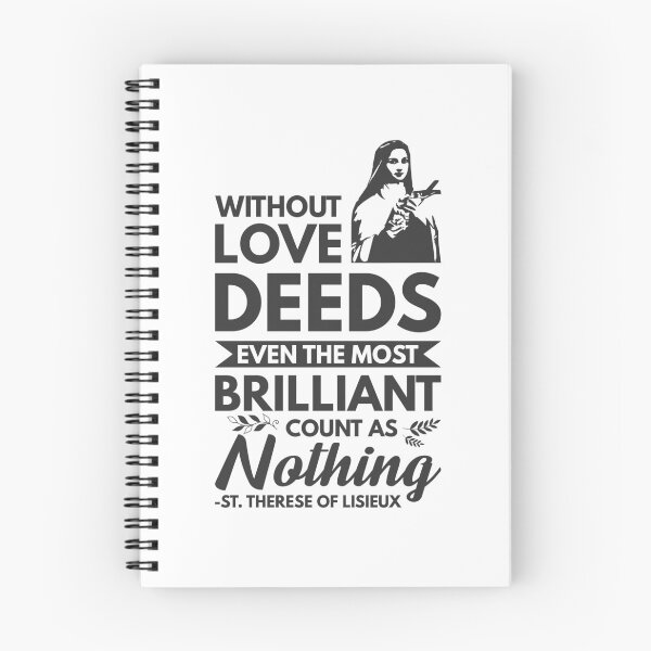 Item preview, Without love, deeds, even the most brilliant, count as nothing - Catholic Inspirational Quotes designed and sold by catholicquotes.
