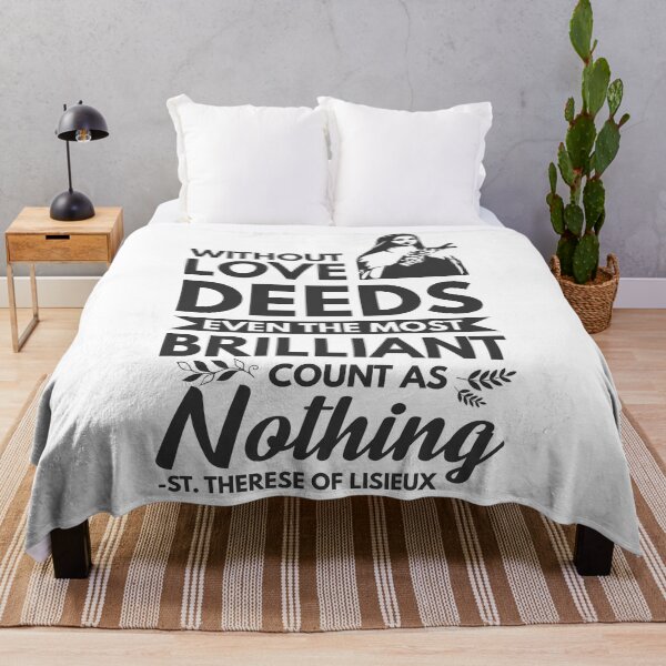 Item preview, Without love, deeds, even the most brilliant, count as nothing - Catholic Inspirational Quotes designed and sold by catholicquotes.
