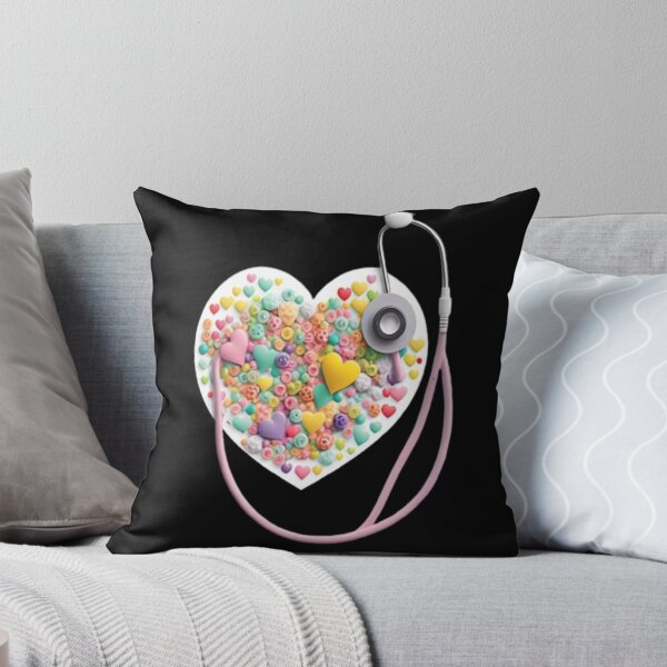 Item preview, Girls Women Nurses Valentine Hearts Stethoscope designed and sold by laurateamart.