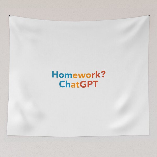 Item preview, Homework? ChatGPT AI Funny Meme ChatGPT T-Shirt designed and sold by Harmonick-Tees.