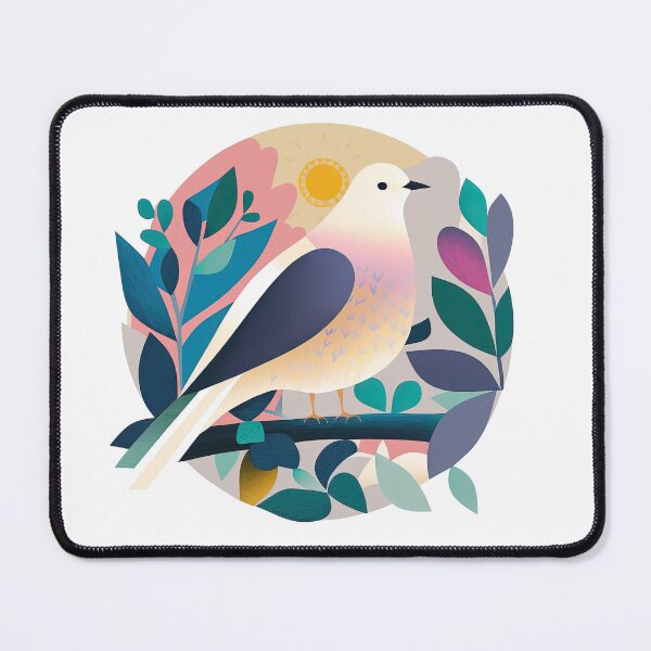 Item preview, Colourful Dove Print designed and sold by ThePurpleMelon.