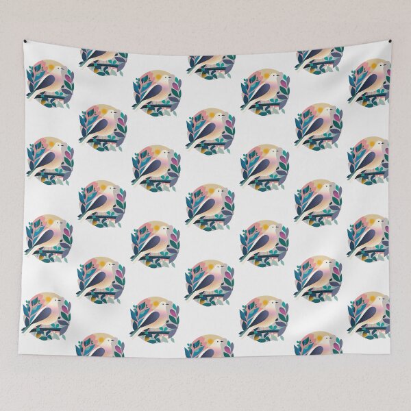 Item preview, Colourful Dove Print designed and sold by ThePurpleMelon.
