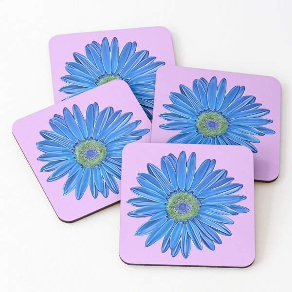 Item preview, Blue gerbera daisy designed and sold by gramizzia.