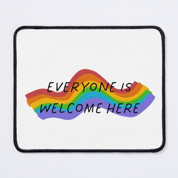 Item preview, Everyone Is Welcome Here Colorful Art LGTBQ Pride Rights designed and sold by PixelFashionCo.