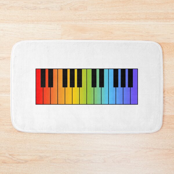 Item preview, Piano keyboard rainbow colors - pianist   designed and sold by Inspirationmotivation.
