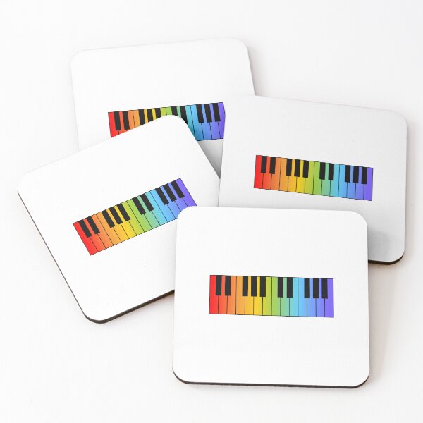 Item preview, Piano keyboard rainbow colors - pianist   designed and sold by Inspirationmotivation.