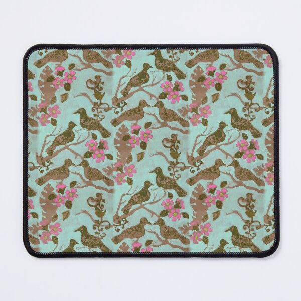 Item preview, Chinoiserie Dove in Aqua Pattern designed and sold by AMOpainting.