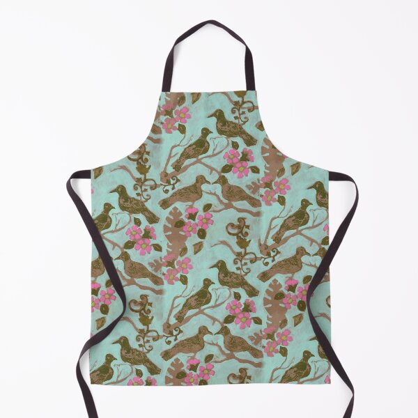 Item preview, Chinoiserie Dove in Aqua Pattern designed and sold by AMOpainting.
