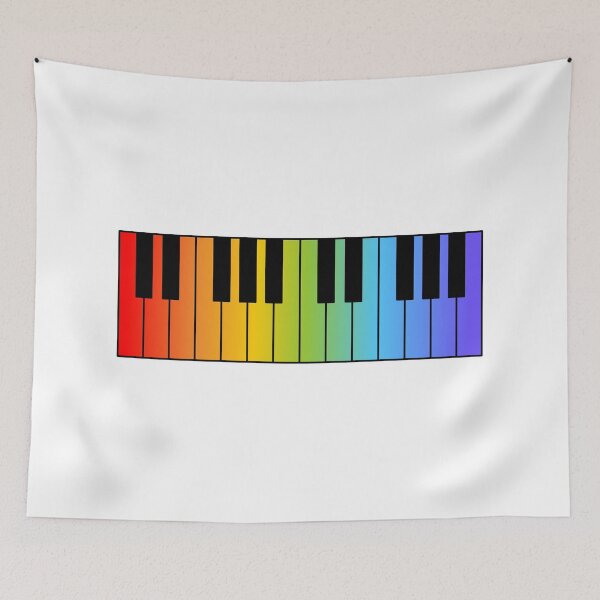 Item preview, Piano keyboard rainbow colors - pianist   designed and sold by Inspirationmotivation.