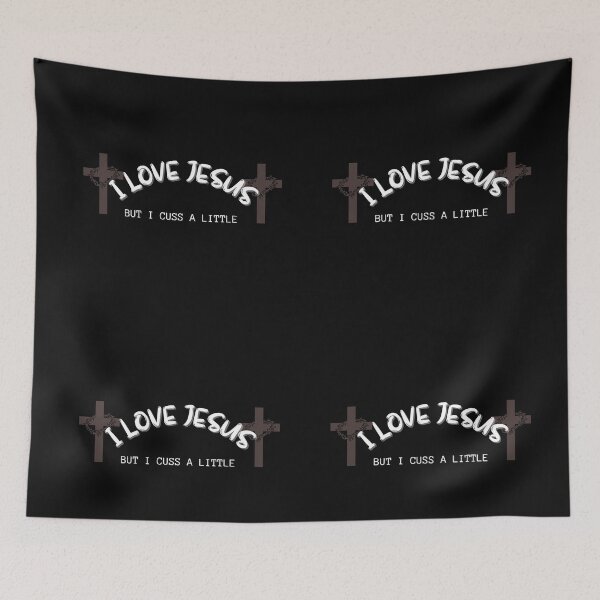 Item preview, Copy of I Love Jesus But I Cuss A Little designed and sold by NikkosDesigns.