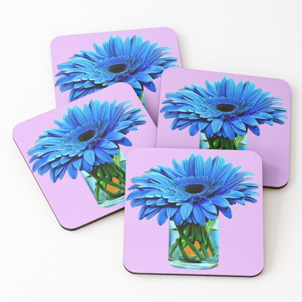 Item preview, Blue gerbera daisy designed and sold by gramizzia.