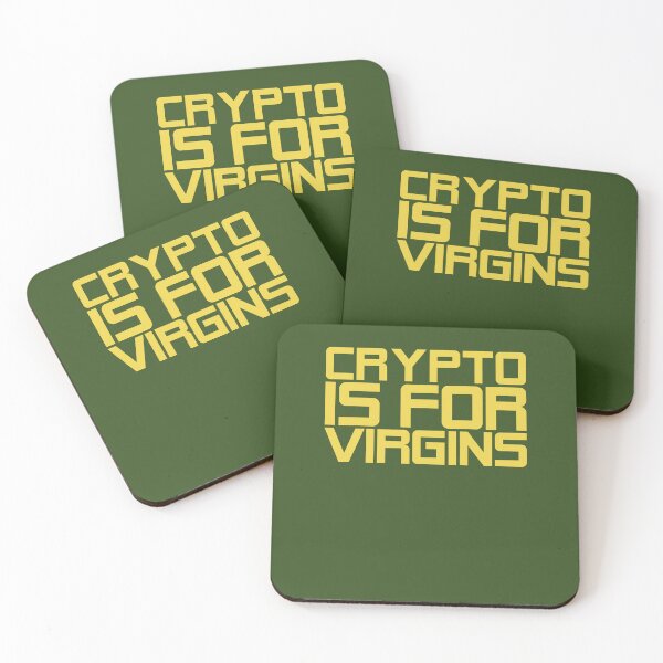 Item preview, Crypto Is for Virgins Funny Digital Currency Bitcoin for men, girl, women, father, friend, designed and sold by AY-Store24.