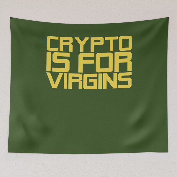Item preview, Crypto Is for Virgins Funny Digital Currency Bitcoin for men, girl, women, father, friend, designed and sold by AY-Store24.
